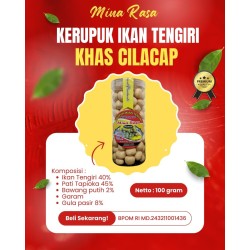 KERUPUK IKAN TENGIRI TOPLES MINA RASA