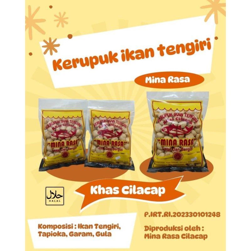 KERUPUK IKAN TENGIRI BULAT KEMASAN BESAR