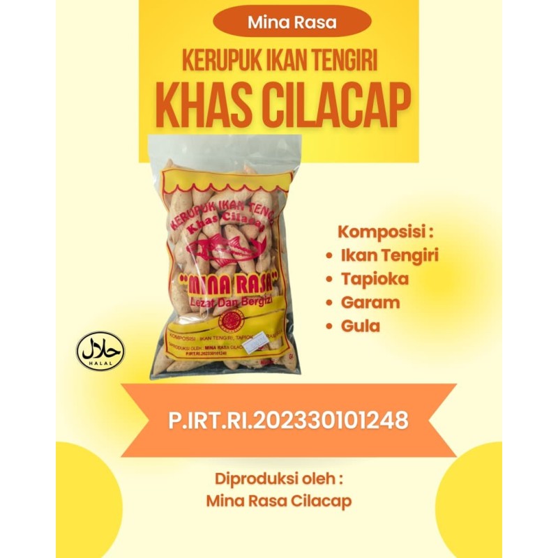 KERUPUK IKAN TENGIRI LONJONG KEMASAN KECIL